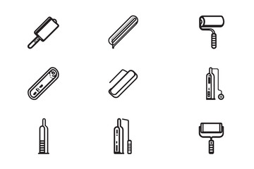 Ultra Minimalist Paint Roller Design Style