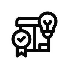originality line icon. Clean and minimalist vector icon for websites, mobile apps, presentations, and logos. Fully scalable and customizable for any project.