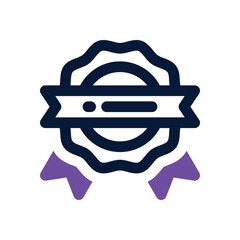 certified stamp dual tone icon. Sleek and modern vector icon for websites, mobile apps, marketing materials, and corporate design. Fully scalable and ready to use.