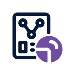 statistic report dual tone icon. Sleek and modern vector icon for websites, mobile apps, marketing materials, and corporate design. Fully scalable and ready to use.