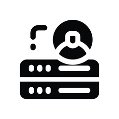 administrasi glyph icon. Strong and solid vector icon for websites, mobile interfaces, presentations, and visual branding. High quality and easy to edit.