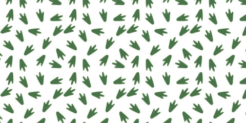 scatter seamless pattern with penguin footprints in single color for wrapping, textile, wallpaper and other. animal footprints background. © Zeronineee