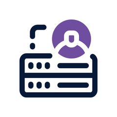 administrasi dual tone icon. Sleek and modern vector icon for websites, mobile apps, marketing materials, and corporate design. Fully scalable and ready to use.