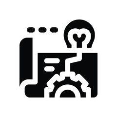 prototype glyph icon. Strong and solid vector icon for websites, mobile interfaces, presentations, and visual branding. High quality and easy to edit.