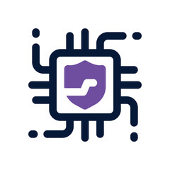 cyber security dual tone icon. Sleek and modern vector icon for websites, mobile apps, marketing materials, and corporate design. Fully scalable and ready to use.