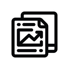 report line icon. Clean and minimalist vector icon for websites, mobile apps, presentations, and logos. Fully scalable and customizable for any project.