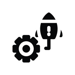 agile glyph icon. Strong and solid vector icon for websites, mobile interfaces, presentations, and visual branding. High quality and easy to edit.