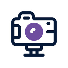 camera dual tone icon. Sleek and modern vector icon for websites, mobile apps, marketing materials, and corporate design. Fully scalable and ready to use.