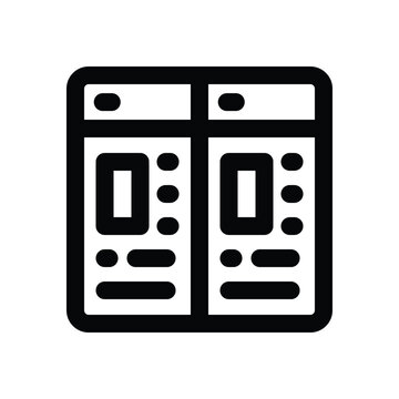 multitask line icon. Clean and minimalist vector icon for websites, mobile apps, presentations, and logos. Fully scalable and customizable for any project.