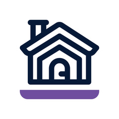 home page dual tone icon. Sleek and modern vector icon for websites, mobile apps, marketing materials, and corporate design. Fully scalable and ready to use.