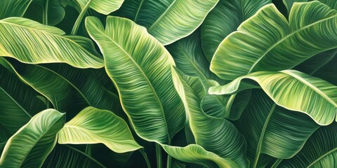 Lush Tropical Leaf Canopy