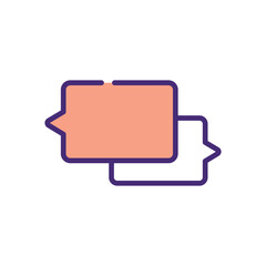 Chat Bubbles Icon vector stock illustration