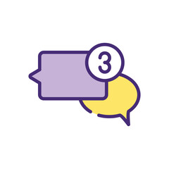 Notification  Icon vector stock illustration