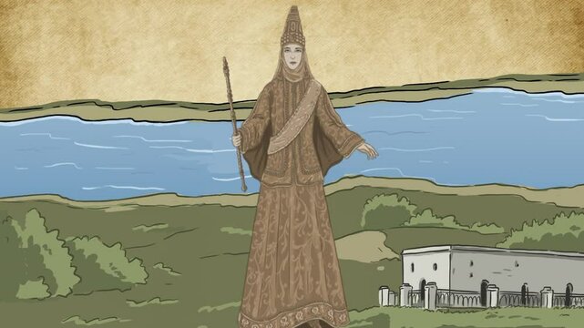 Byzantine empress theodora fading through time