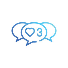 Love  Icon vector stock illustration