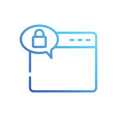 Secure  Icon vector stock illustration