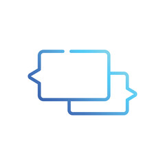 Chat Bubbles Icon vector stock illustration