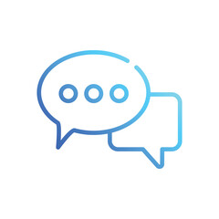 Naklejka premium Message Icon vector stock illustration