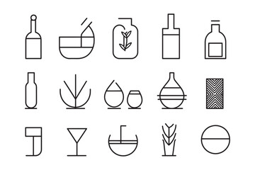 Relish ultra minimalist line art icon
