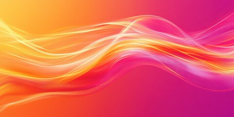 Vibrant, flowing abstract design with warm and cool hues.