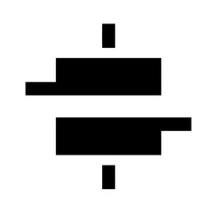 align center glyph  flat vector icon