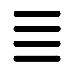 Obraz premium align justify glyph flat vector icon