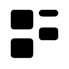 apps sort glyph  flat vector icon