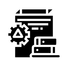 build glyph flat vector icon