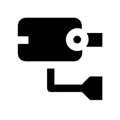 camera cctv glyph flat vector icon