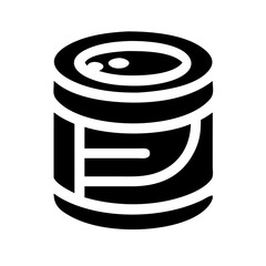 can food glyph flat vector icon