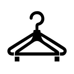 clothes hanger glyph flat vector icon