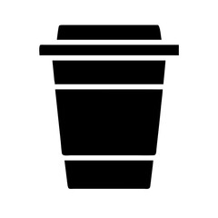 cup togo glyph flat vector icon