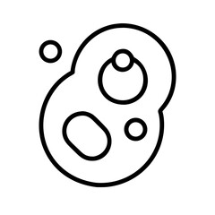 diagram cells glyph flat vector icon