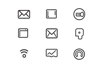 Minimalist Share Icon Line Art Design