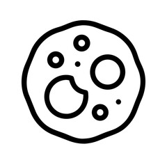 Obraz premium diagram cells glyph flat vector icon