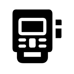 digital tachograph glyph flat vector icon