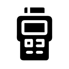 digital tachograph glyph flat vector icon