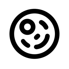 dizzy glyph  flat vector icon