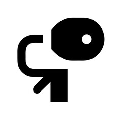 dryer alt glyph flat vector icon