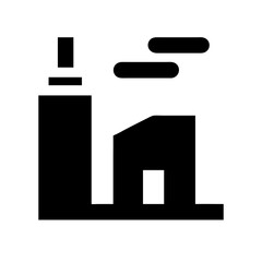 industry alt glyph flat vector icon