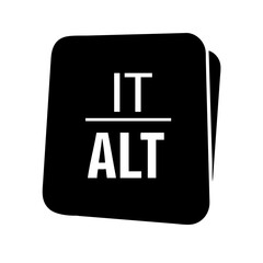 it alt glyph flat vector icon