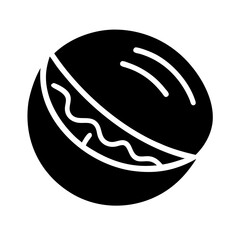melon alt glyph flat vector icon