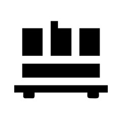 pallet alt glyph flat vector icon