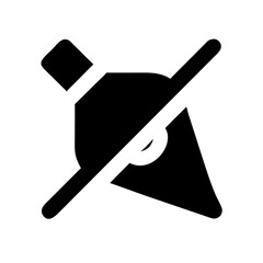 pen fancy slash glyph flat vector icon