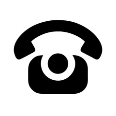 Fototapeta premium phone rotary glyph flat vector icon
