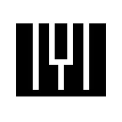 piano glyph flat vector icon