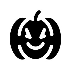 pumpkin alt glyph  flat vector icon