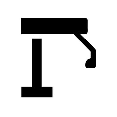 pump glyph flat vector icon