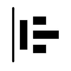 rectangle vertical history glyph flat vector icon