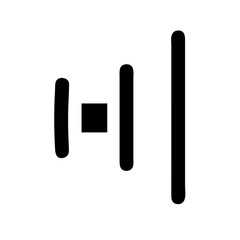 signal alt slash glyph  flat vector icon